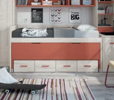 COMPACTO DOS CAMAS 105X190 CON CAJONES 2