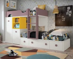 CAMA TREN CON ARMARIO Y ESCRITORIO OCULTOS