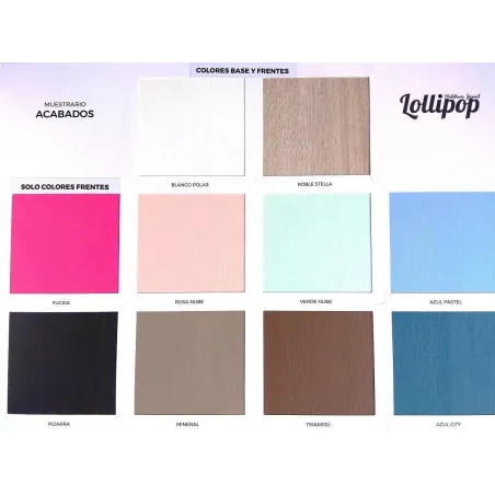 Estante para armario Lolipop puertas corredera 180 cm.