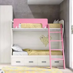 Litera con cajones de cierre amortiguado