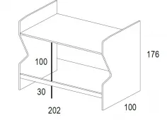 Litera con cajones de cierre amortiguado 2