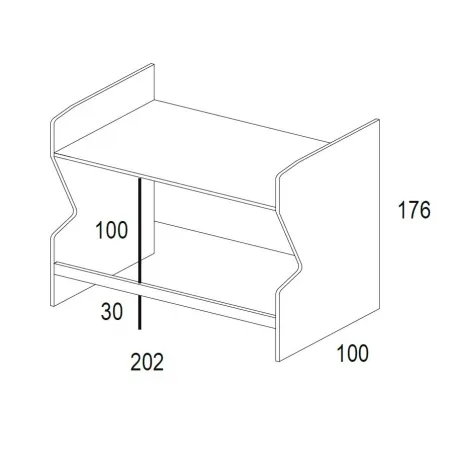 Litera con cajones de cierre amortiguado