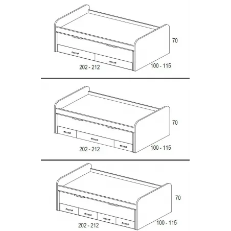 Compacto Whynot B/20 multimedida 4 gavetas