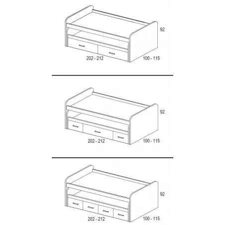 Compacto Whynot B/20 contenedores de cierre amortiguado