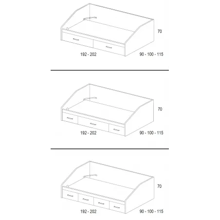 Sofá nido con contenedores autocierre