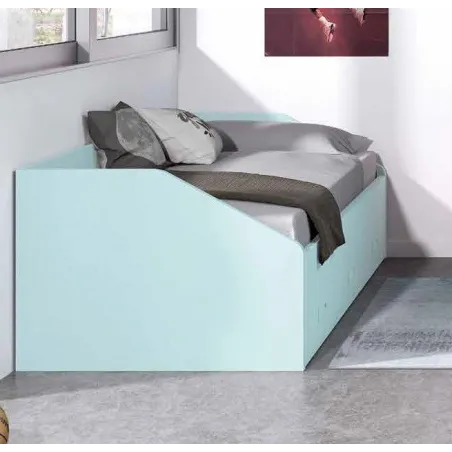 Sofá nido con cajones de ruedas