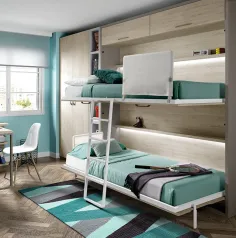 Litera abatible con altillo Muebles Ros en Mueblesguadalhorce.es