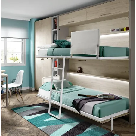 Litera abatible con altillo Muebles Ros en Mueblesguadalhorce.es