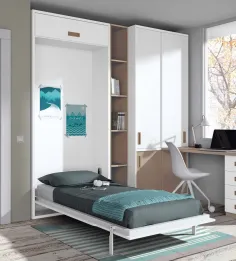 Cama abatible 90X190 con altillo 2