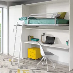 Cama abatible 90X190 con escritorio grandes dimensiones