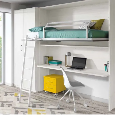Cama abatible 90X190 con escritorio grandes dimensiones