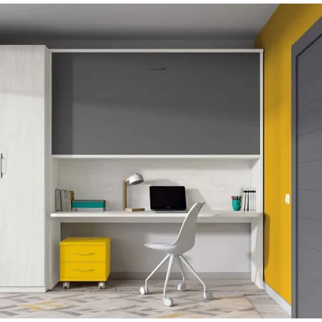 Cama abatible 90X190 con escritorio grandes dimensiones