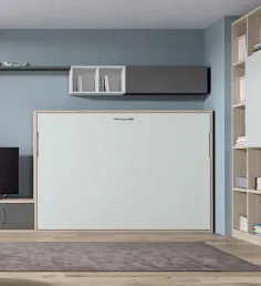 Cama abatible 135X190 WT sencilla