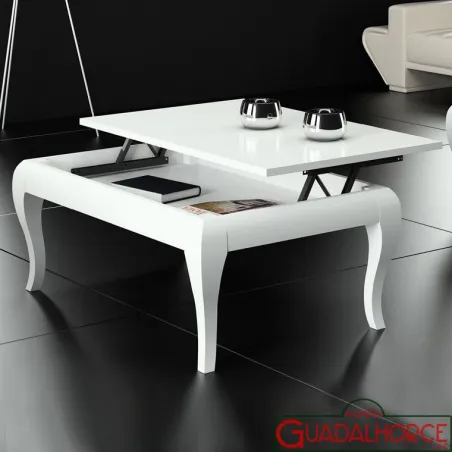 MESA CENTRO MADERA FIJA-ELEV. PATA 9cm.