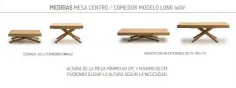 Mesa motor Long Way elevable extensible madera 2