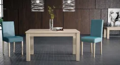 MESA COMEDOR EXTENSIBLE DESLIZANTE LIBRO ECONÓMICA EN MADERA 2