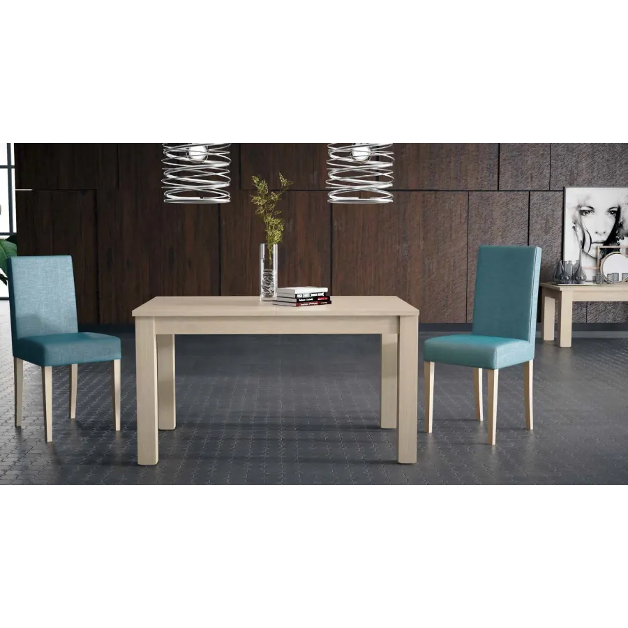 MESA COMEDOR EXTENSIBLE DESLIZANTE LIBRO ECONÓMICA EN MADERA