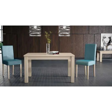 MESA COMEDOR EXTENSIBLE DESLIZANTE LIBRO ECONÓMICA EN MADERA