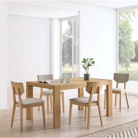 Pack mesa Évora extensible con sillas