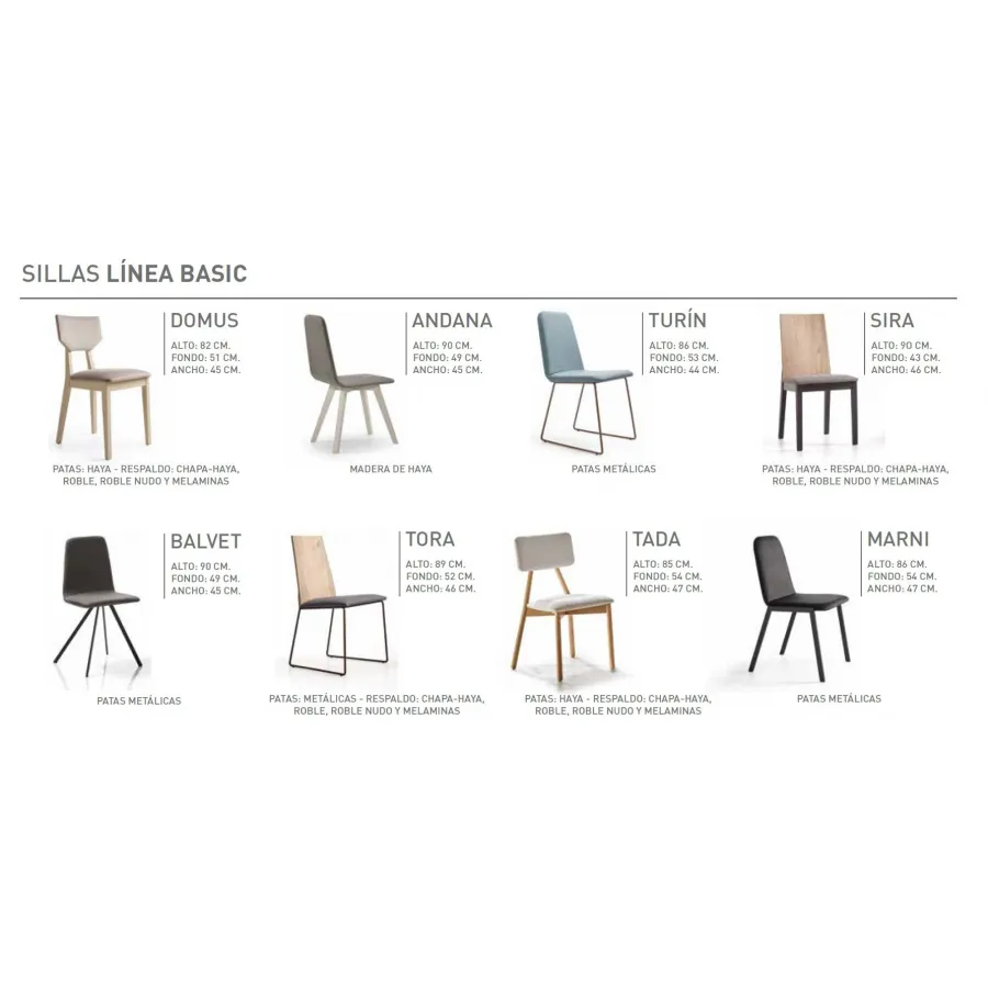 Pack mesa Évora extensible con sillas