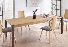 Mesa Tema Melamina con 2 extensibles 2