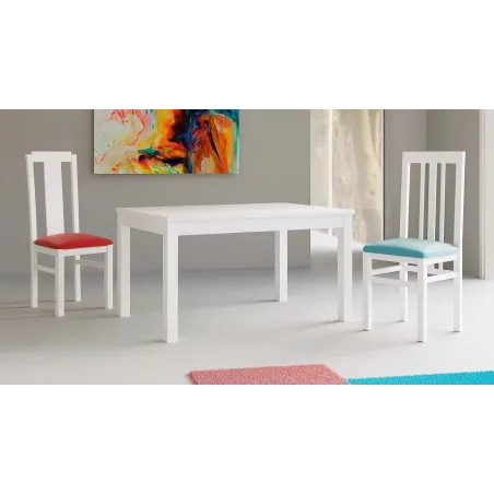 MESA COMEDOR EXTENSIBLE DESLIZANTE LIBRO ECONÓMICA EN MADERA
