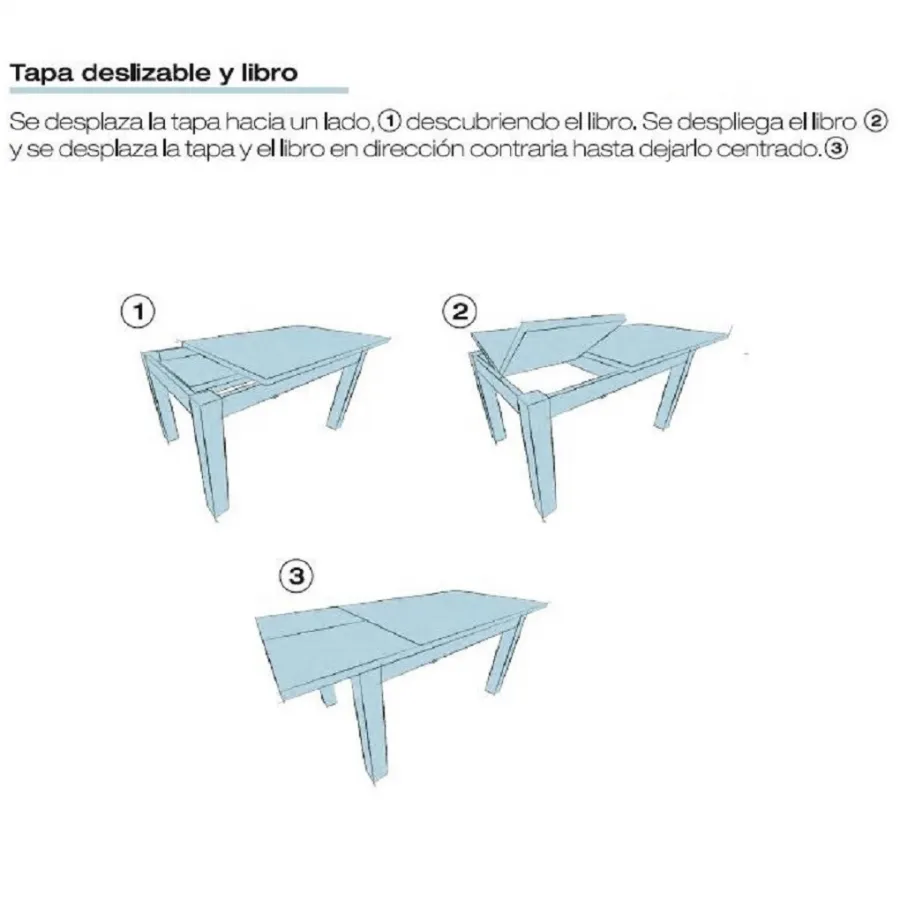 MESA MADERA EXTENSIBLE 2 ALAS