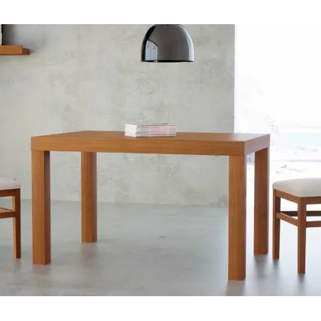 MESA COMEDOR EXTENSIBLE EN MADERA PATA 9 CON VOLTEADOR