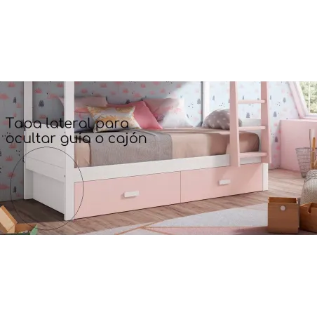 Tapa lateral para litera madera en Mueblesguadalhorce.es