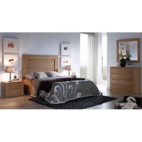 dormitorio chapado en roble natural