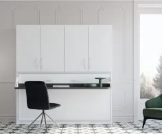 Abatible horizontal doble con escritorio y armario en MuebleDescanso El Viso Málaga 2