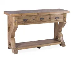 Consola madera de Teka 3 cajones