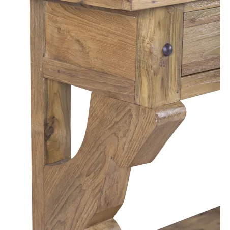 Consola madera de Teka 3 cajones