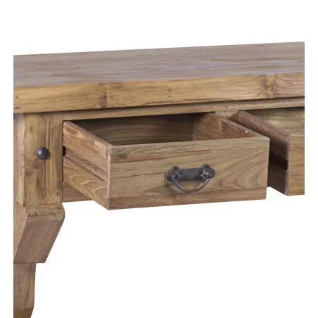 Consola madera de Teka 3 cajones
