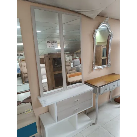 Recibidor roble blanco con cajones