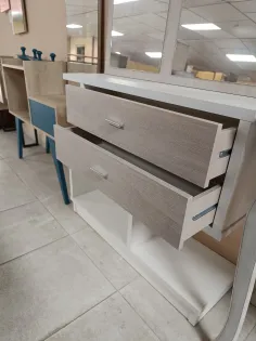 Recibidor roble blanco con cajones 2