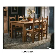 MESA DE COMEDOR RUSTICO COLONIAL