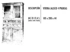VITRINA JALISCO CUATROVPUERTAS MEXICANO 2