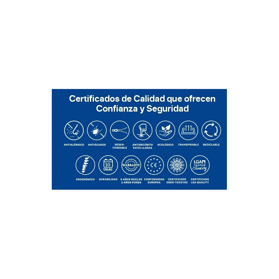 Colchón Plus Salute Visco Bayscent h23