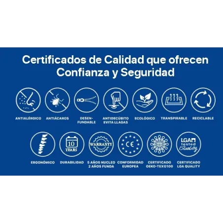 Colchón Plus Salute Visco Bayscent h23