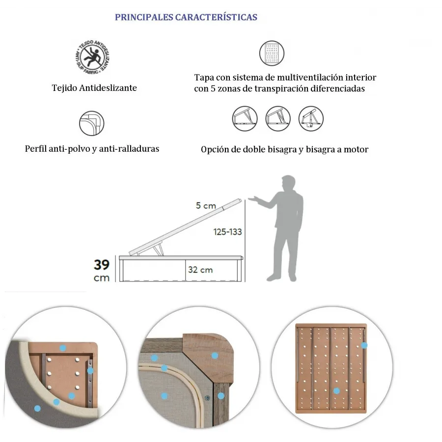 Canapé Twin Gap 3D grandes dimensiones