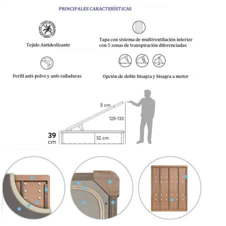 Canapé Twin Gap 3D grandes dimensiones
