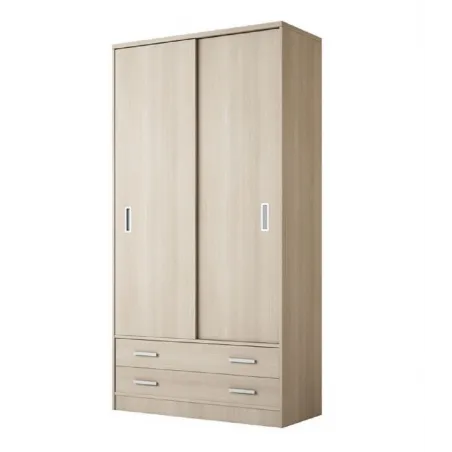 Armario corredera 2 cajones vistos