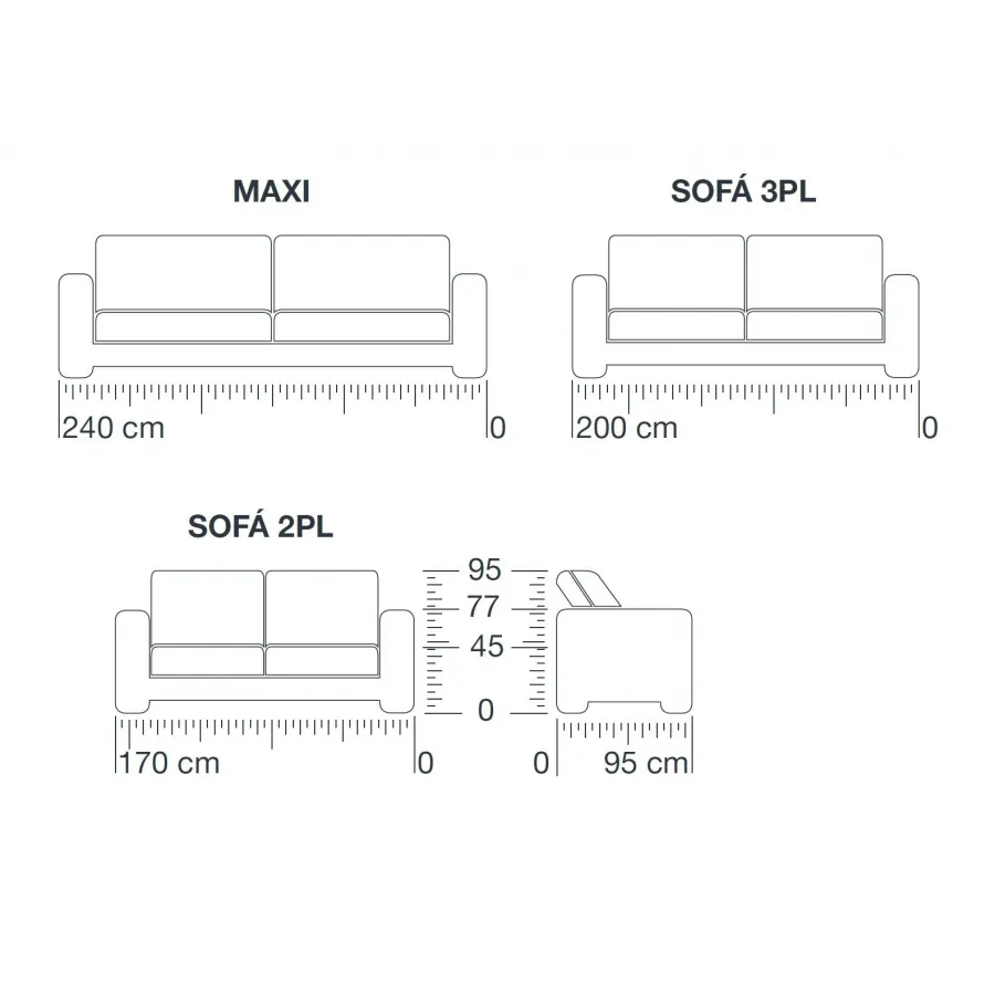 Sofá LINO DESENFUNDABLE Tresor de Elkfo