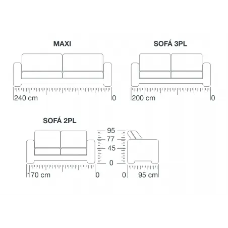 Sofá LINO DESENFUNDABLE Tresor de Elkfo