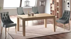 MESA COMEDOR EXTENSIBLE CARRO EN MADERA