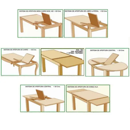 MESA MADERA EXTENSIBLE 2 ALAS