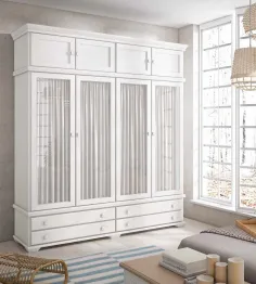 Armario Maya con visillos de diseño clásico contemporáneo