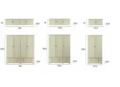 Armario Maya con visillos de diseño clásico contemporáneo 2