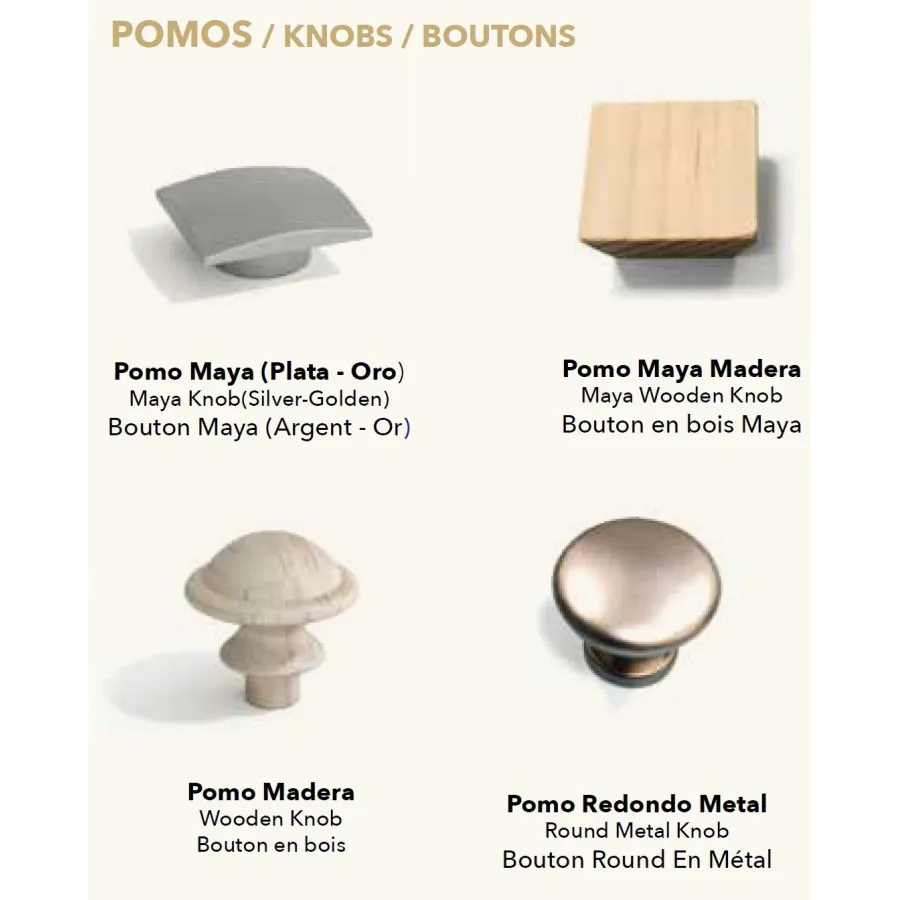 Armario Maya con visillos de diseño clásico contemporáneo